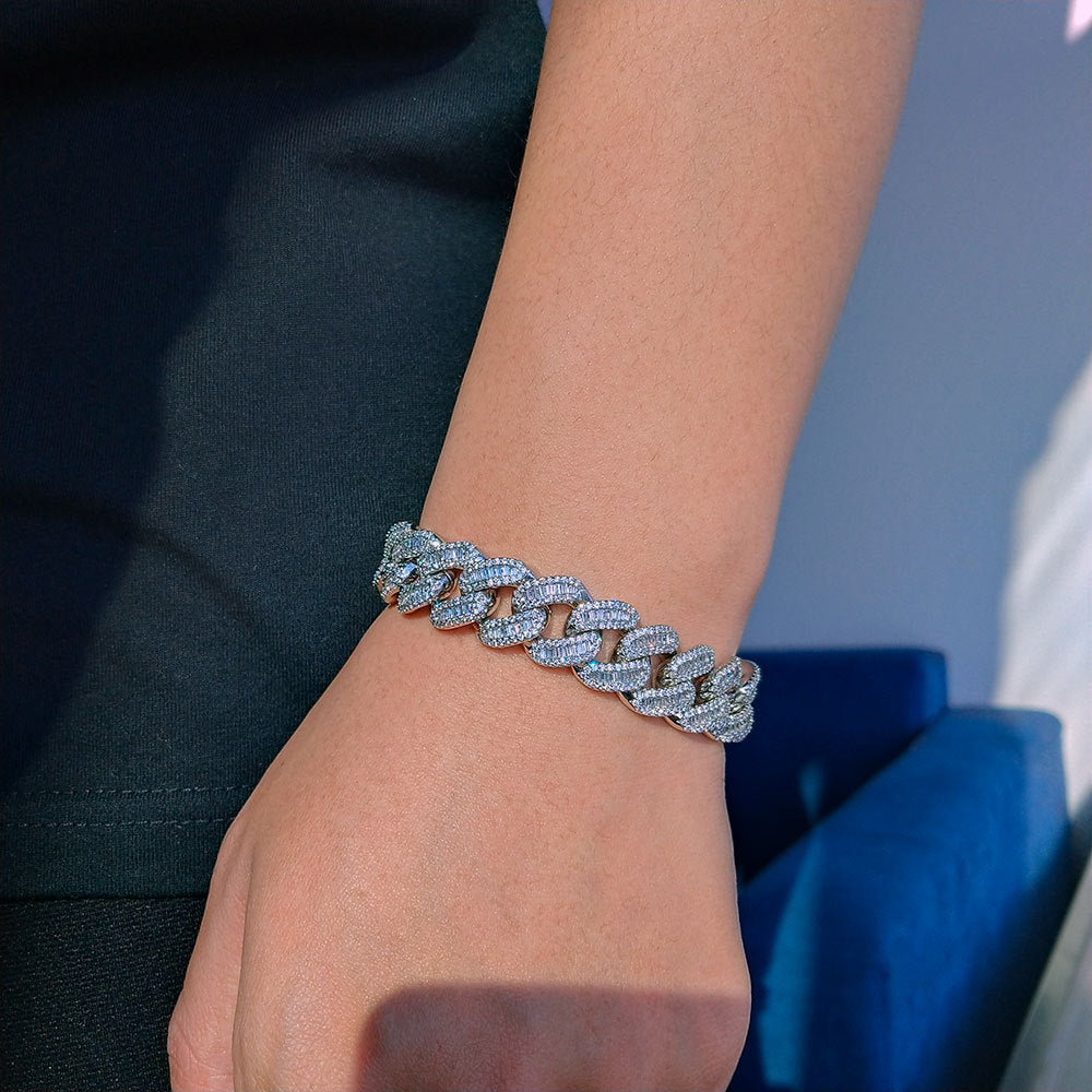 Chunky Iced Out Cuban Link Bracelet