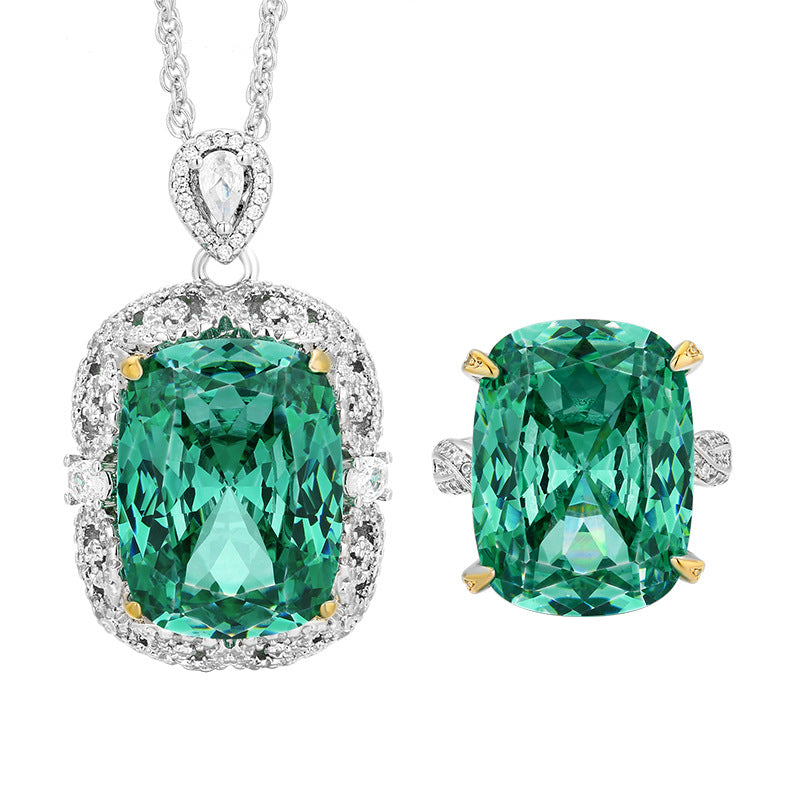 Emerald Zirconia Jewelry Set