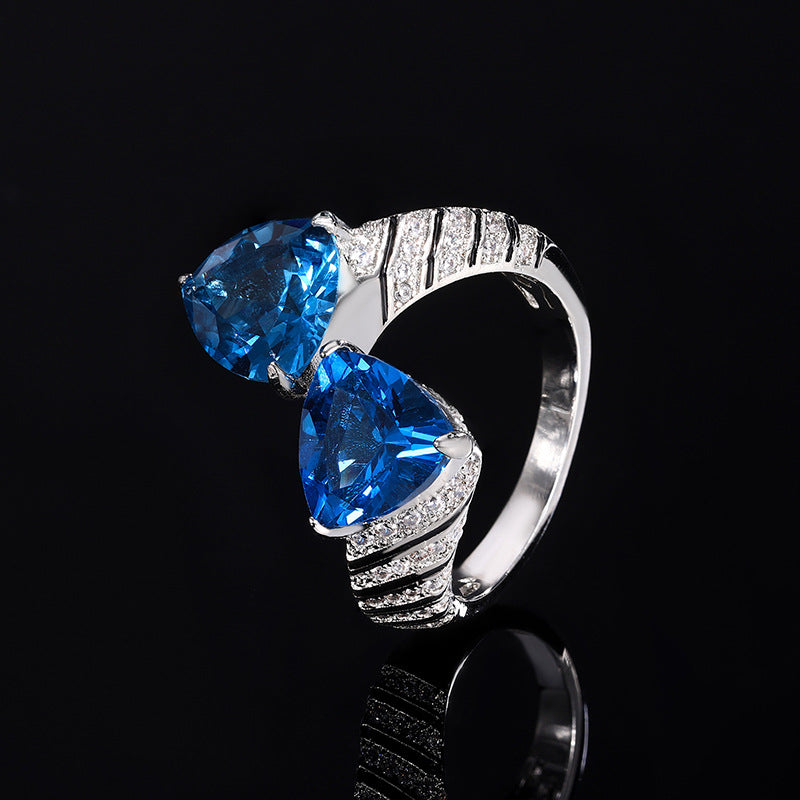 Fat Triangle-Cut Serpent Ring