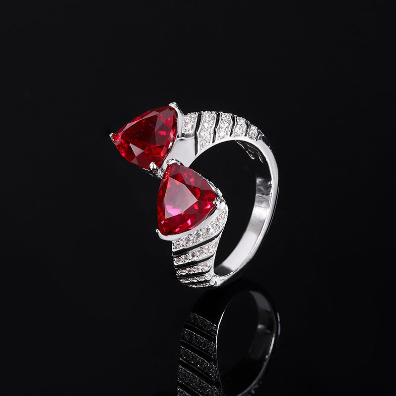 Fat Triangle-Cut Serpent Ring