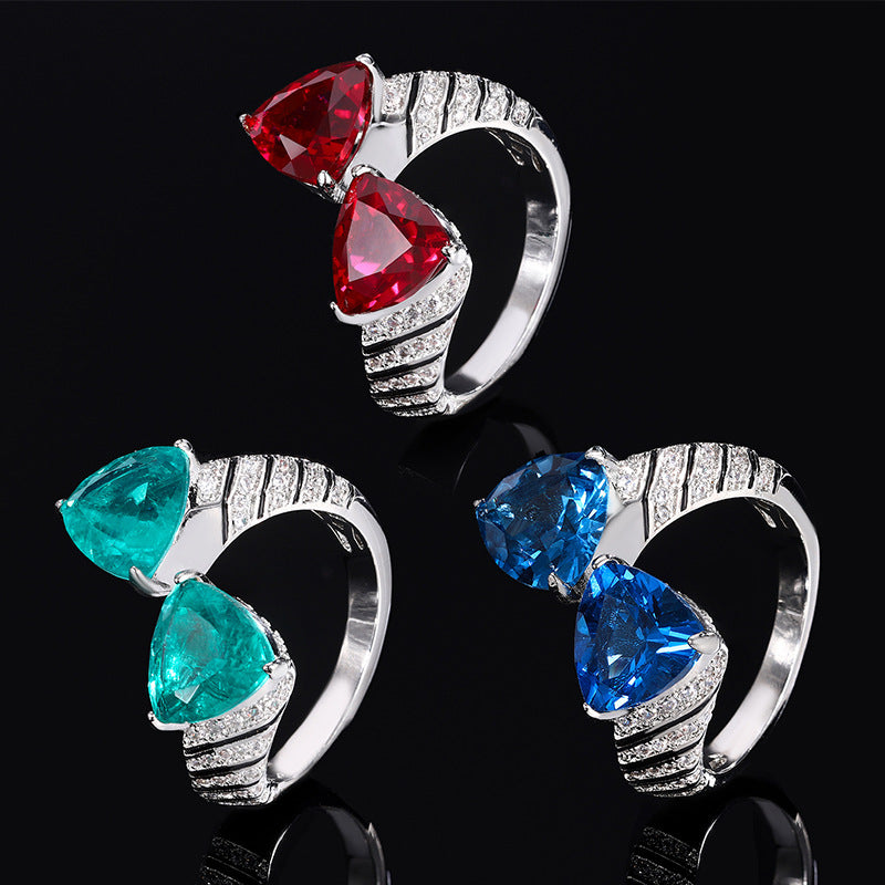 Fat Triangle-Cut Serpent Ring