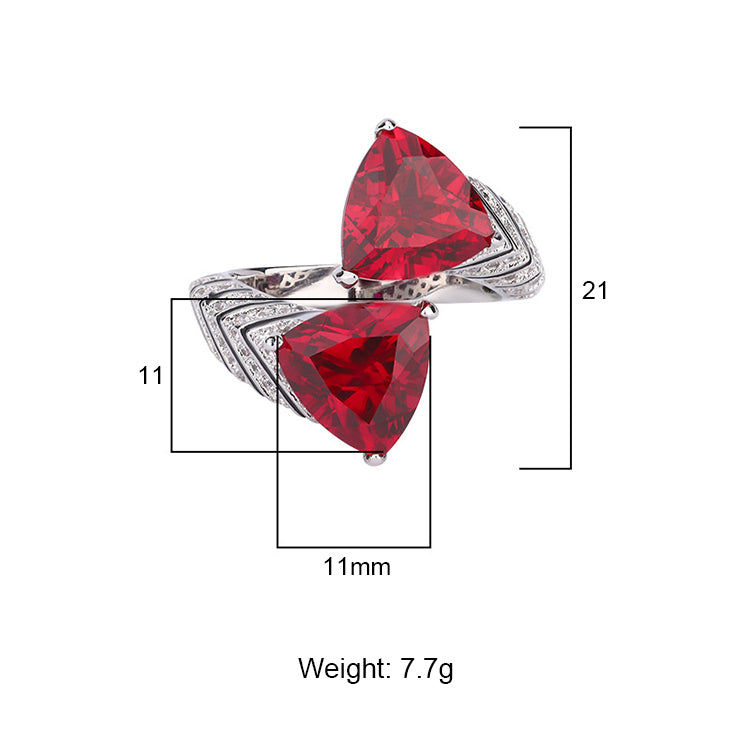 Fat Triangle-Cut Serpent Ring