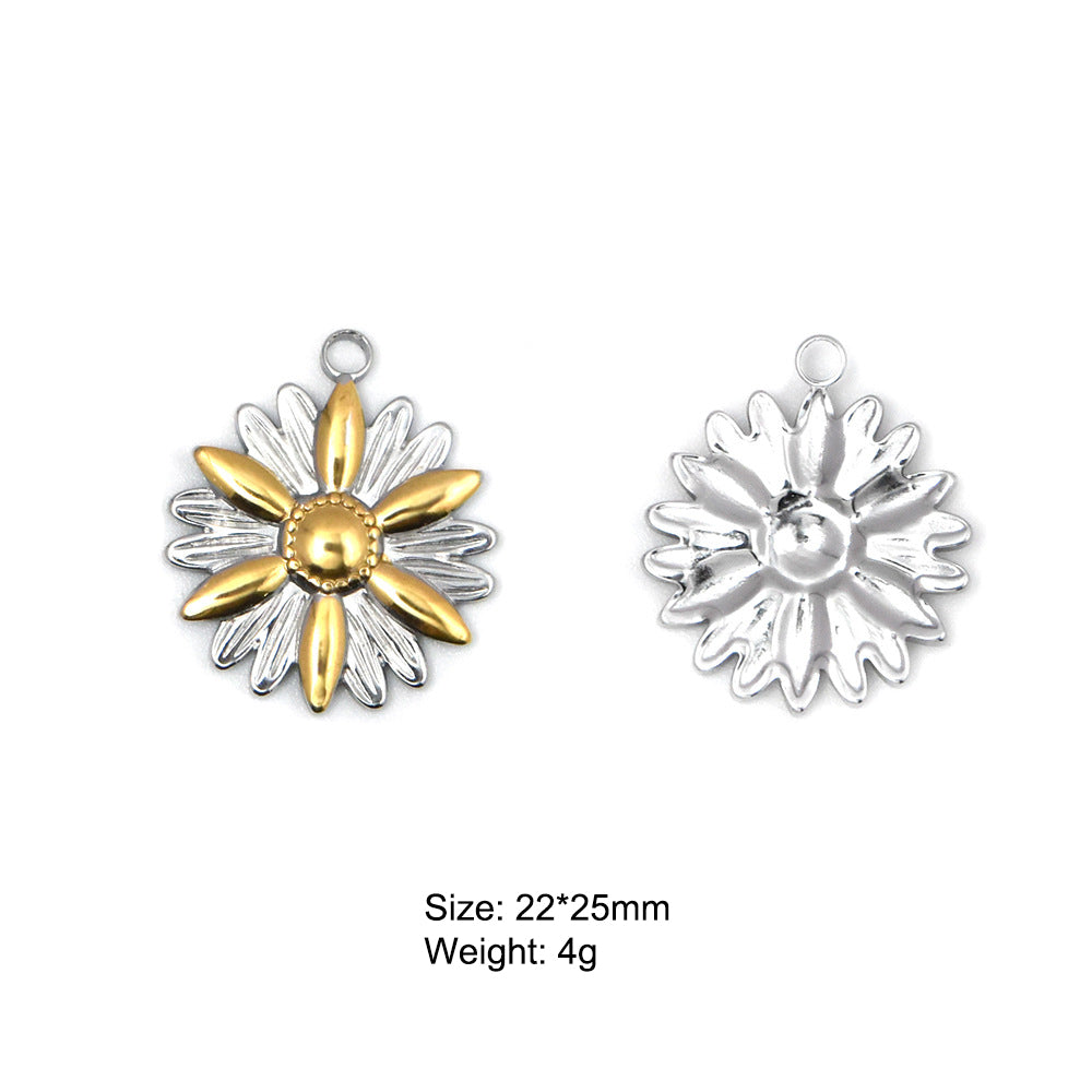 Stainless Steel Silver-Gold Charm
