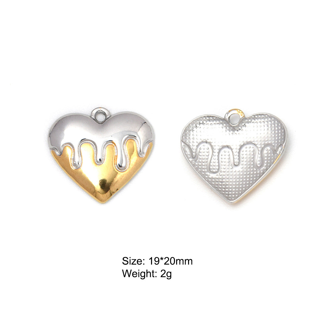 Stainless Steel Silver-Gold Charm