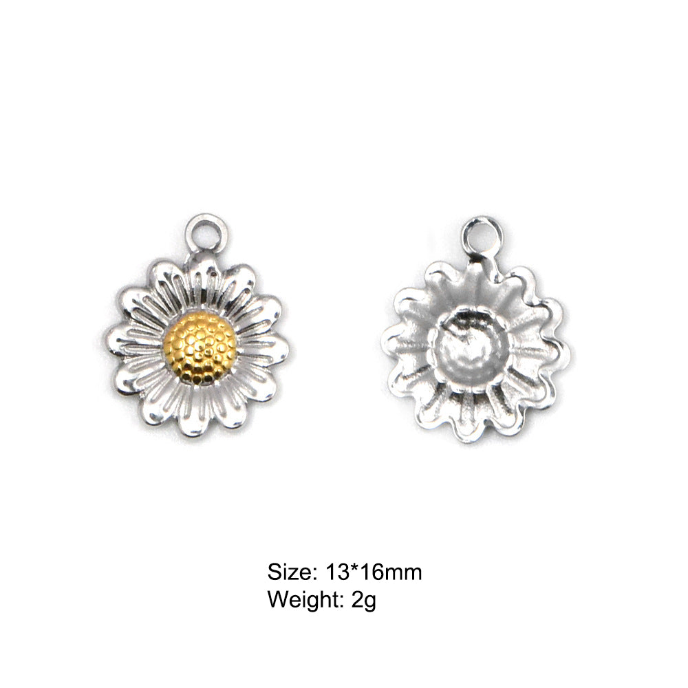 Stainless Steel Silver-Gold Charm