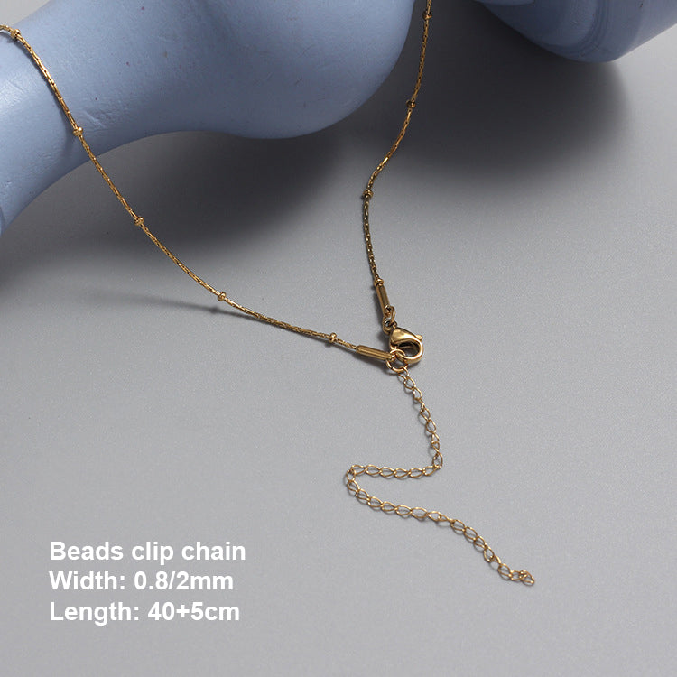 Stainless Steel Chain Necklace Gold