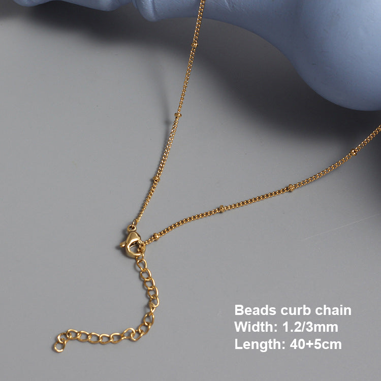 Stainless Steel Chain Necklace Gold