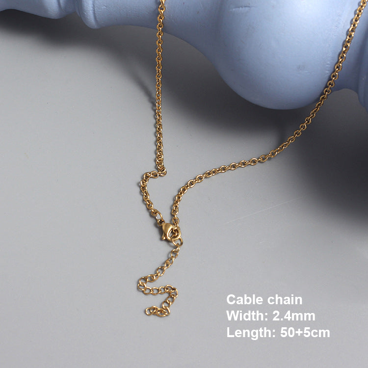 Stainless Steel Charm Gold