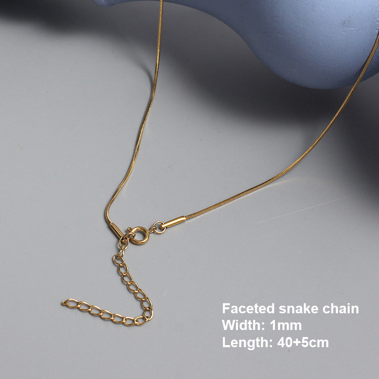Stainless Steel Chain Necklace Gold