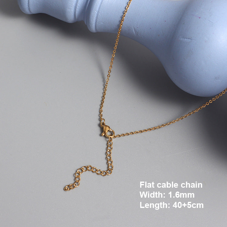 Stainless Steel Chain Necklace Gold