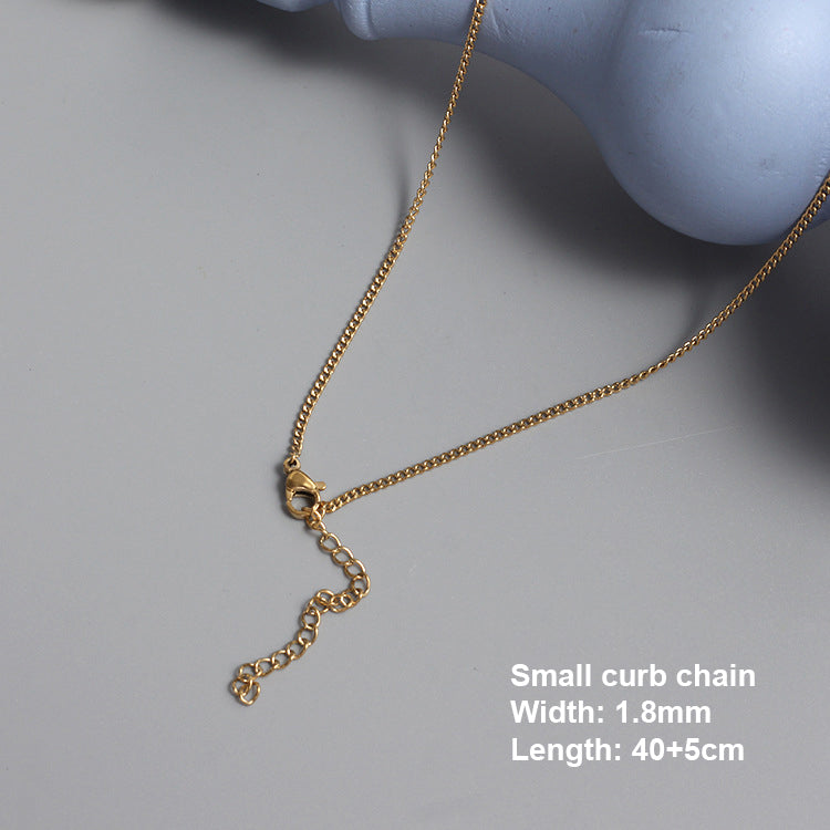 Stainless Steel Chain Necklace Gold