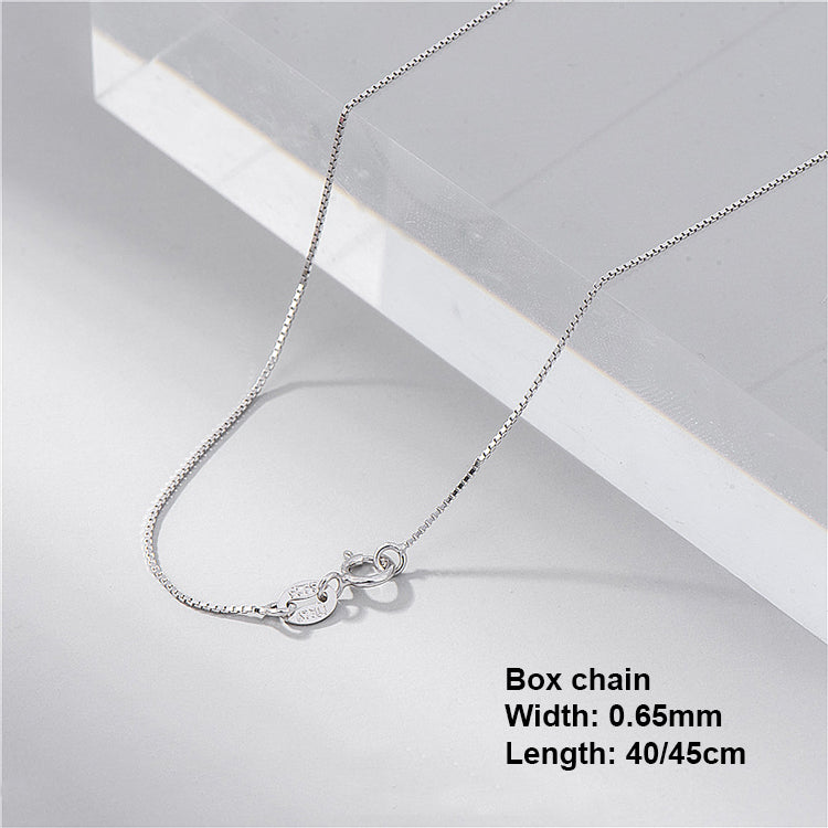 Sterling Silver Chain Necklace Silver