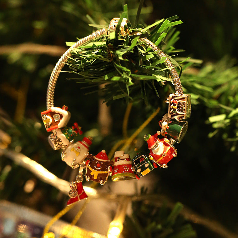 Sterling Silver Christmas Colorful Enamel Charms