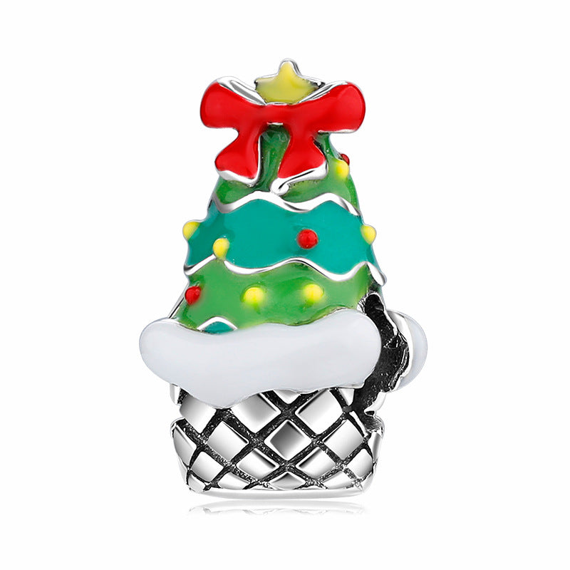 Sterling Silver Christmas Colorful Enamel Charms