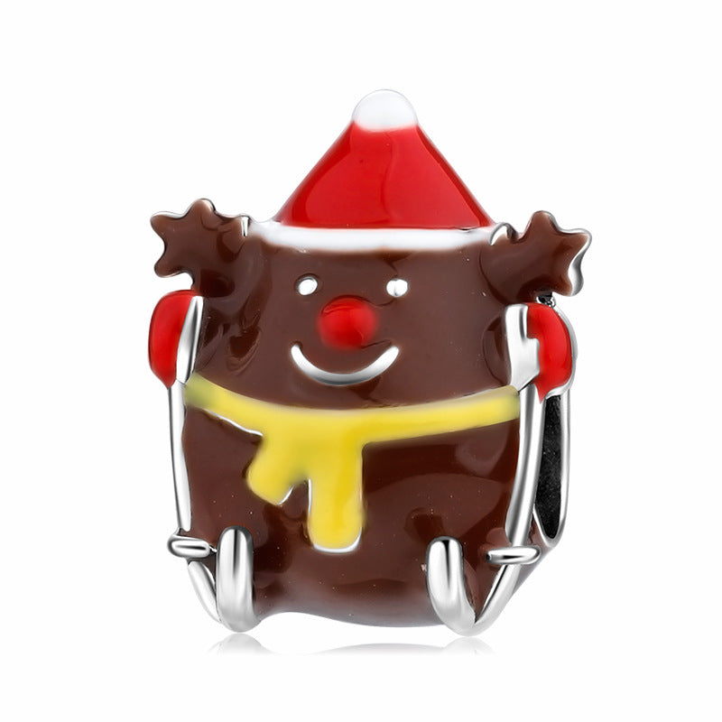 Sterling Silver Christmas Colorful Enamel Charms