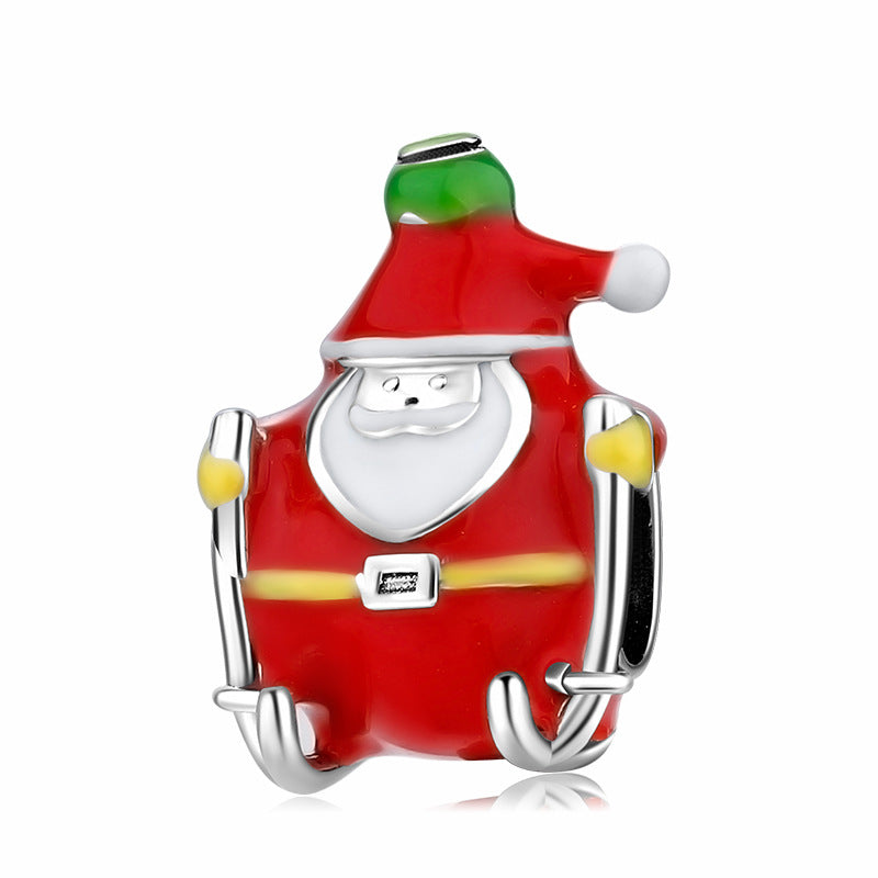 Sterling Silver Christmas Colorful Enamel Charms
