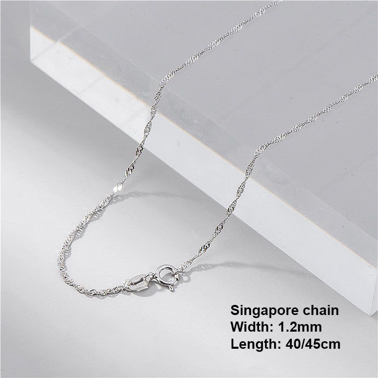 Sterling Silver Chain Necklace Silver