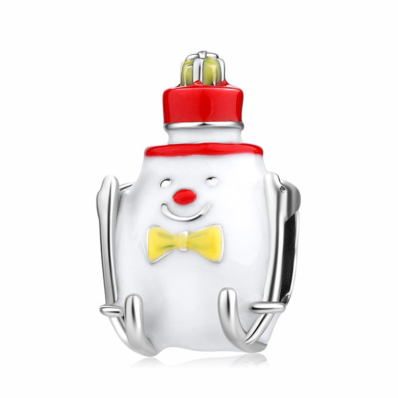 Sterling Silver Christmas Colorful Enamel Charms