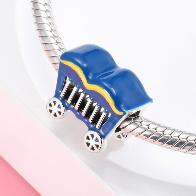 Sterling Silver Circus Colorful Enamel Charms