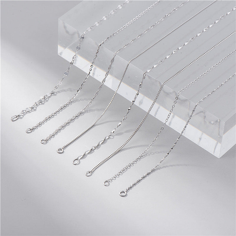 Sterling Silver Chain Necklace Silver