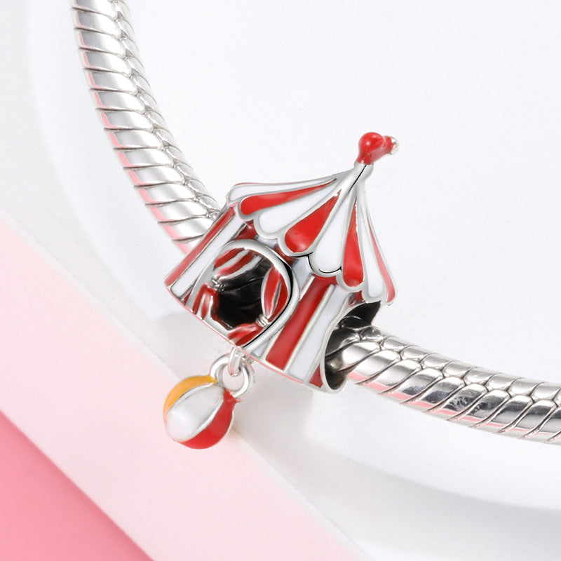 Sterling Silver Circus Colorful Enamel Charms