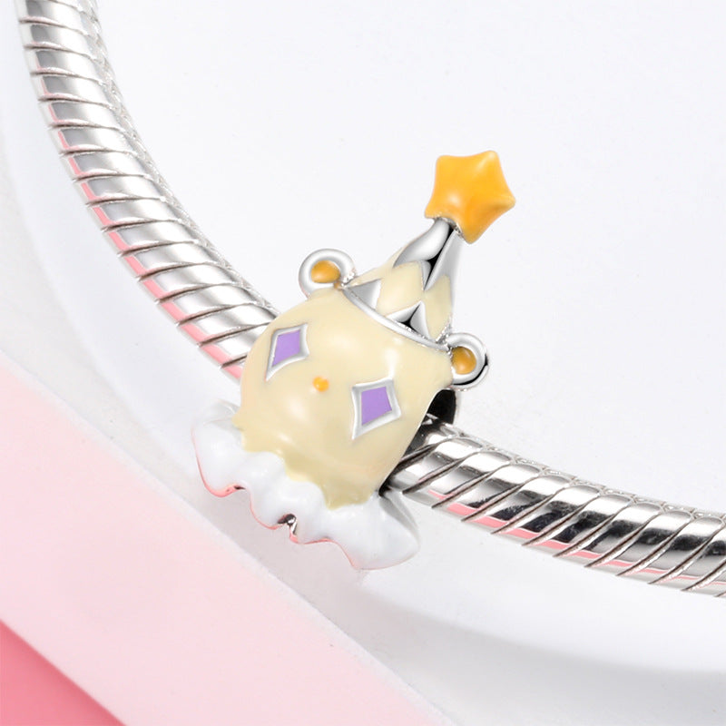 Sterling Silver Circus Colorful Enamel Charms