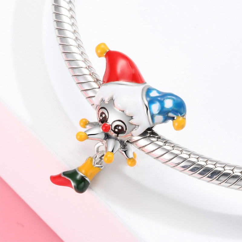 Sterling Silver Circus Colorful Enamel Charms