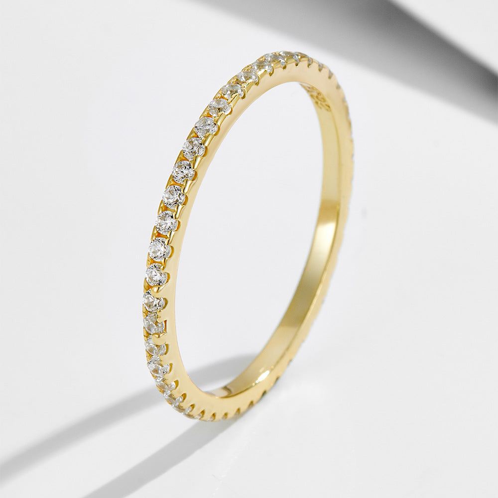 Sterling Silver Crushed Ice-Cut Bridal Ring Set
