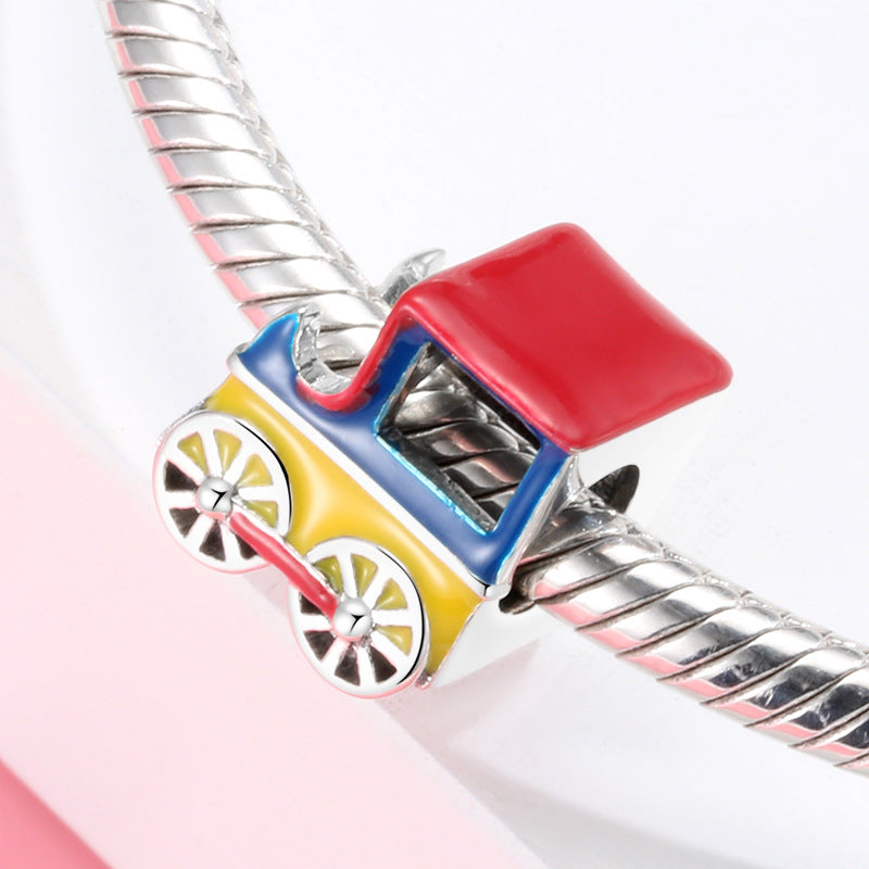 Sterling Silver Circus Colorful Enamel Charms