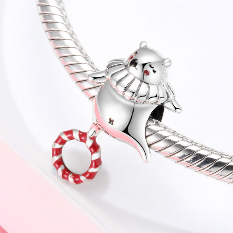 Sterling Silver Circus Colorful Enamel Charms