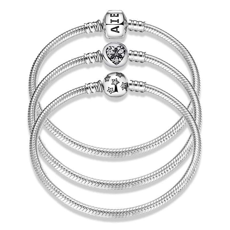 Sterling silver snake chain bracelets for DIY bracelet