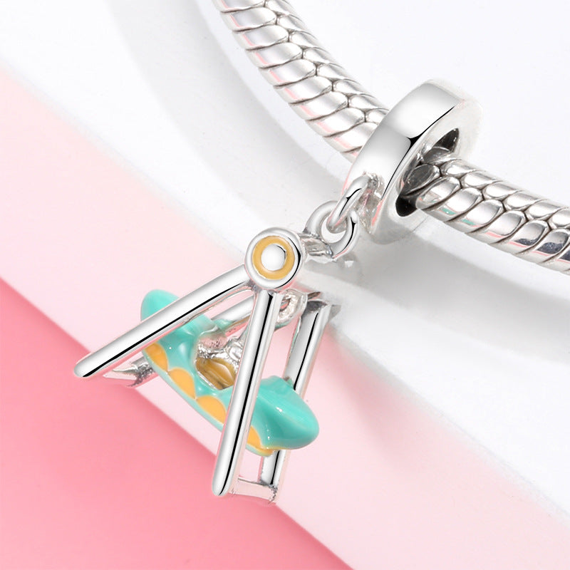 Sterling Silver Circus Colorful Enamel Charms