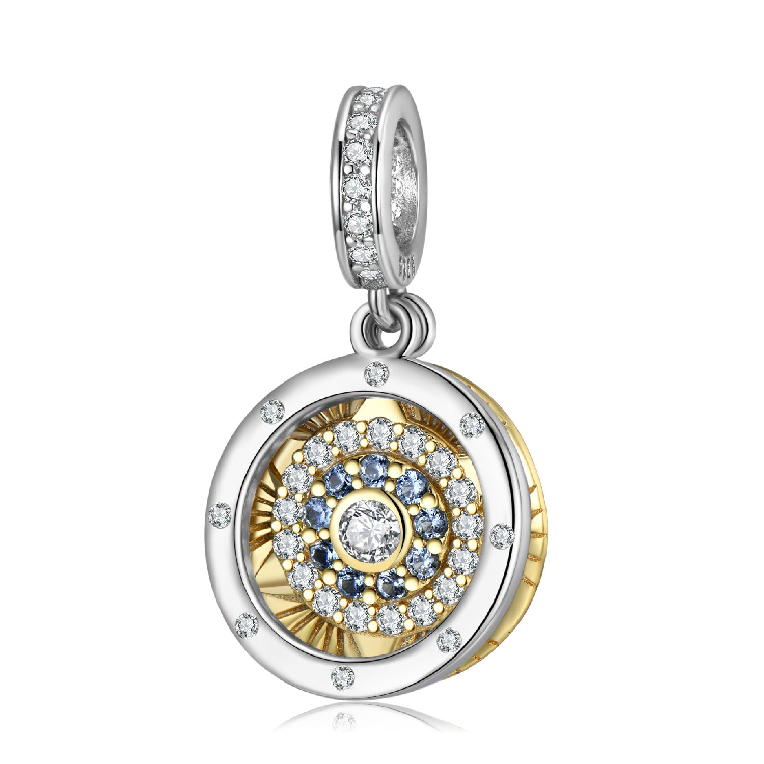 Sterling Silver Wheel Of Time Charm