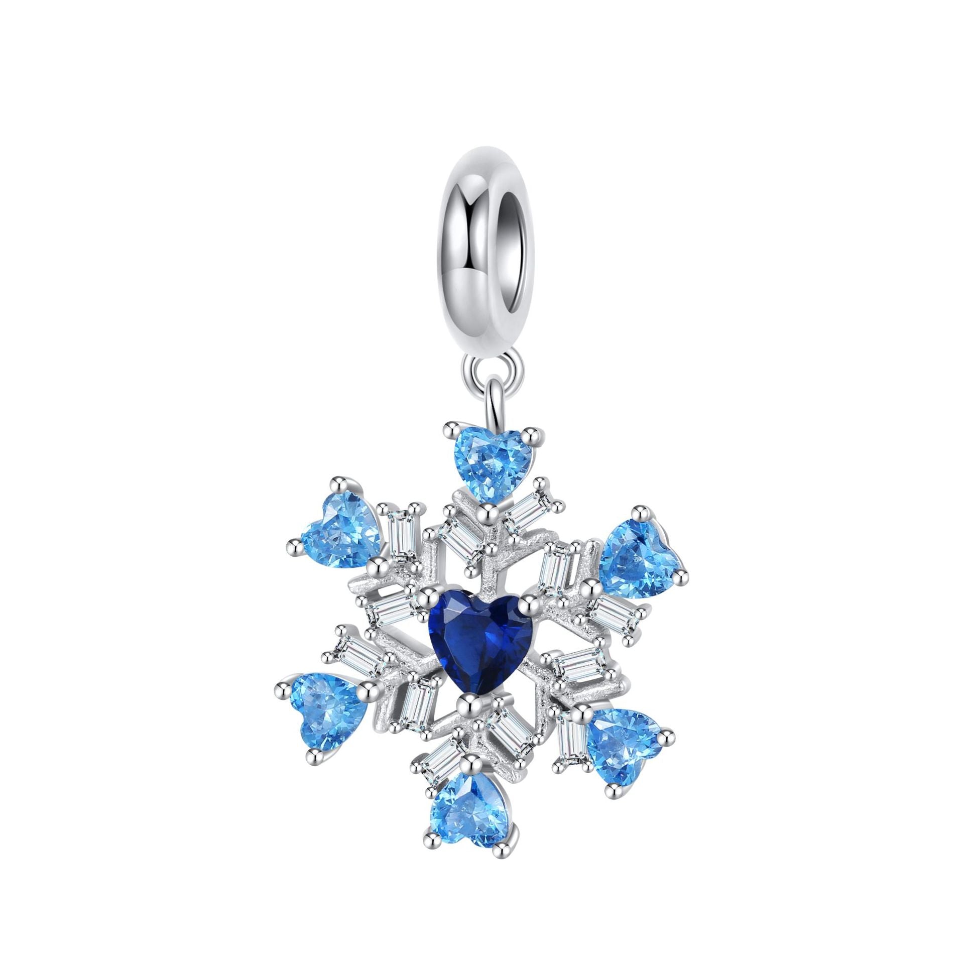 Sterling Silver Christmas Colorful Gemstone Charms