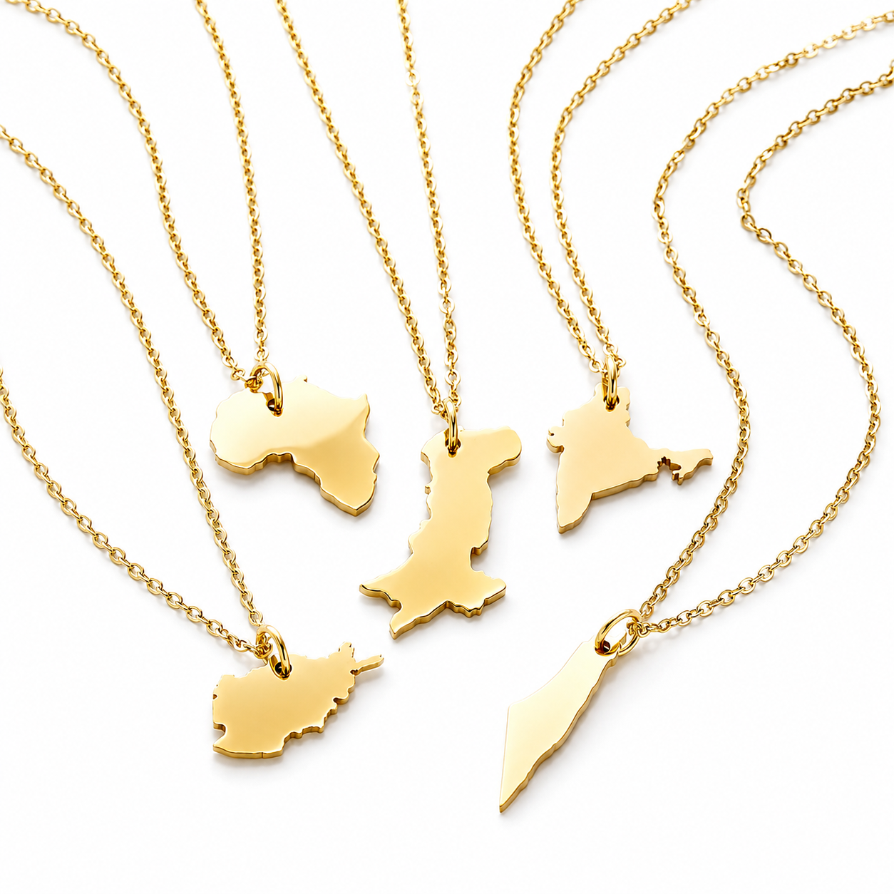 Custom Design Laser-Cut Stainless Steel Necklace