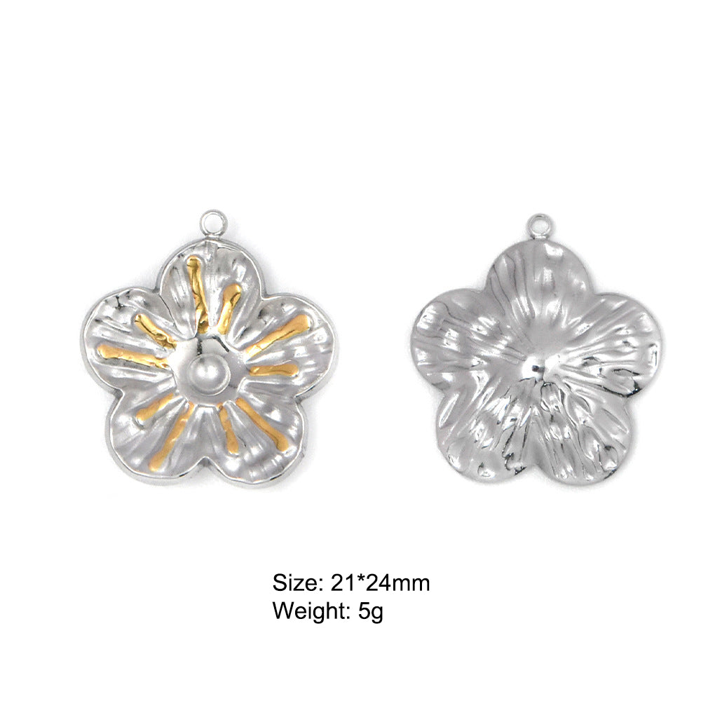 Stainless Steel Silver-Gold Charm