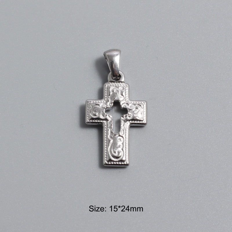 Stainless Steel Cross Charm