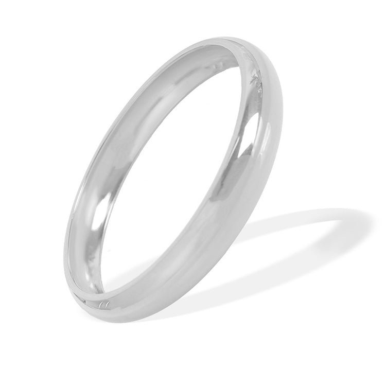 Stainless Steel Curved Surface Cuff Bangle