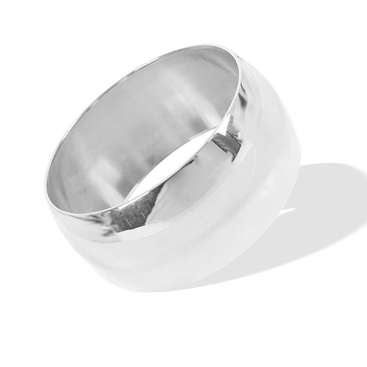 Stainless Steel Curved Surface Cuff Bangle