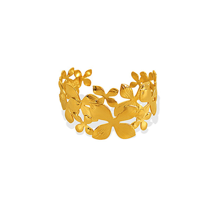 Stainless Steel Nature Design Bangles