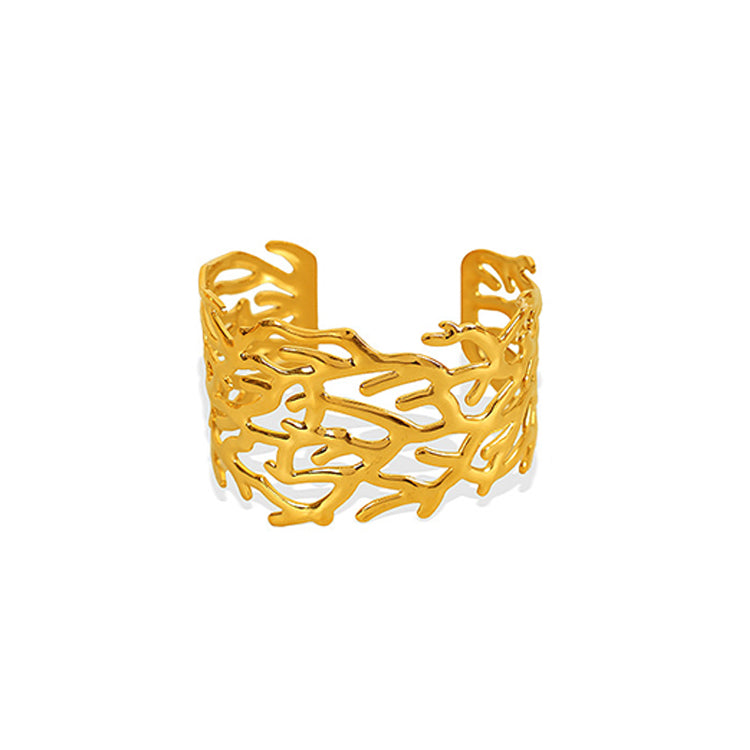 Stainless Steel Nature Design Bangles