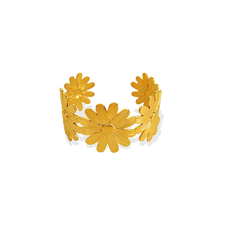 Stainless Steel Nature Design Bangles