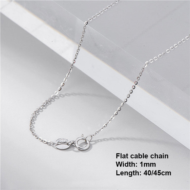 Sterling Silver Chain Necklace Silver