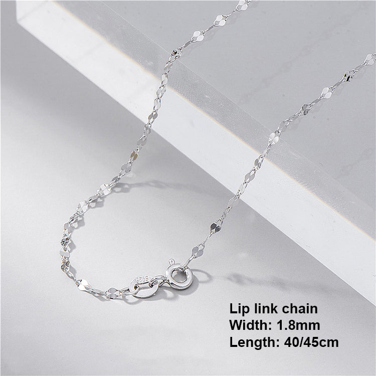 Sterling Silver Chain Necklace Silver