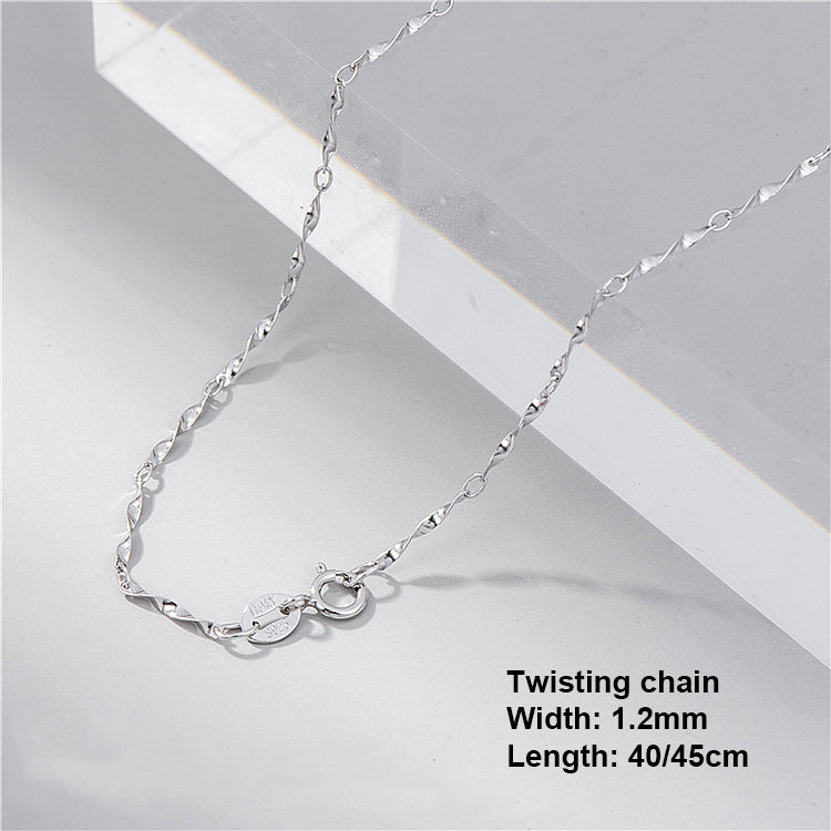 Sterling Silver Chain Necklace Silver