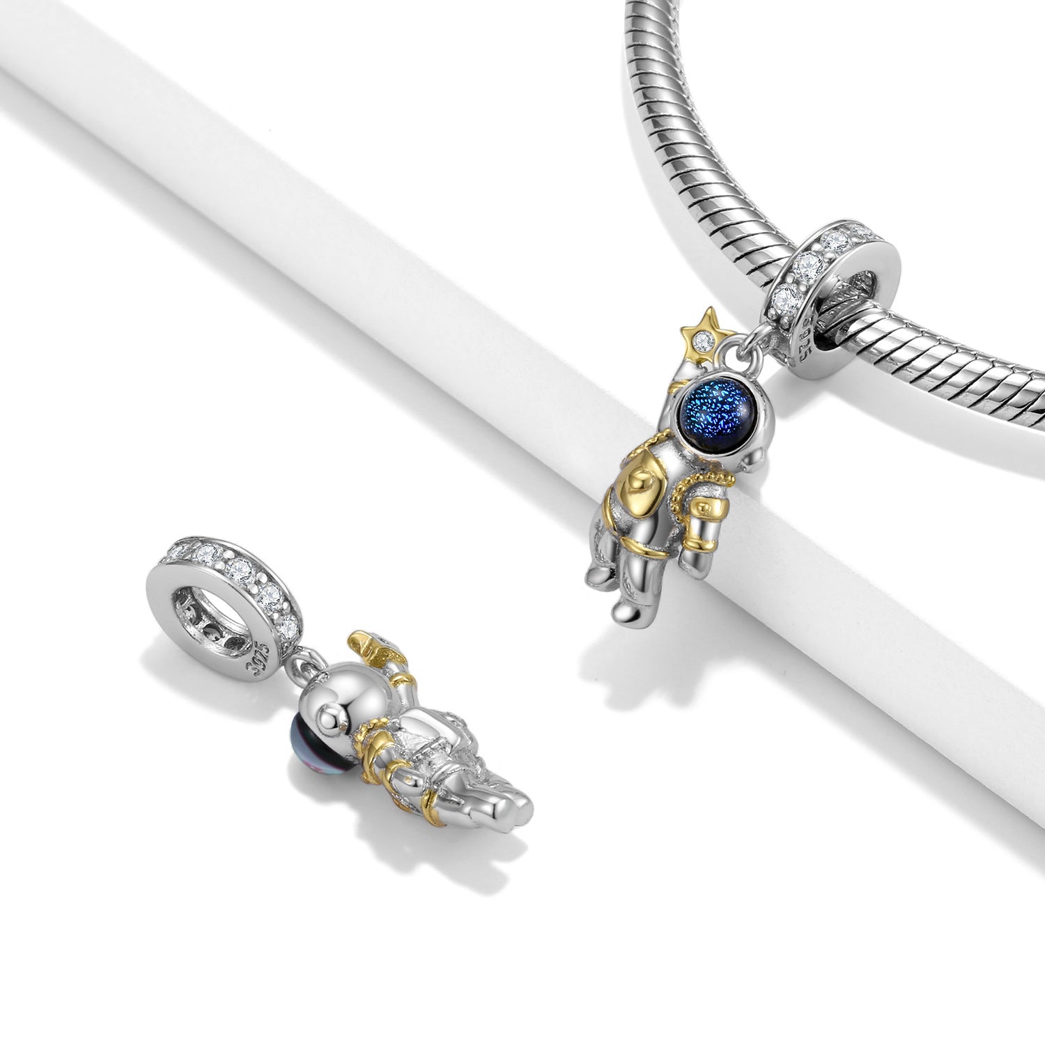 Sterling Silver Astronaut Charm