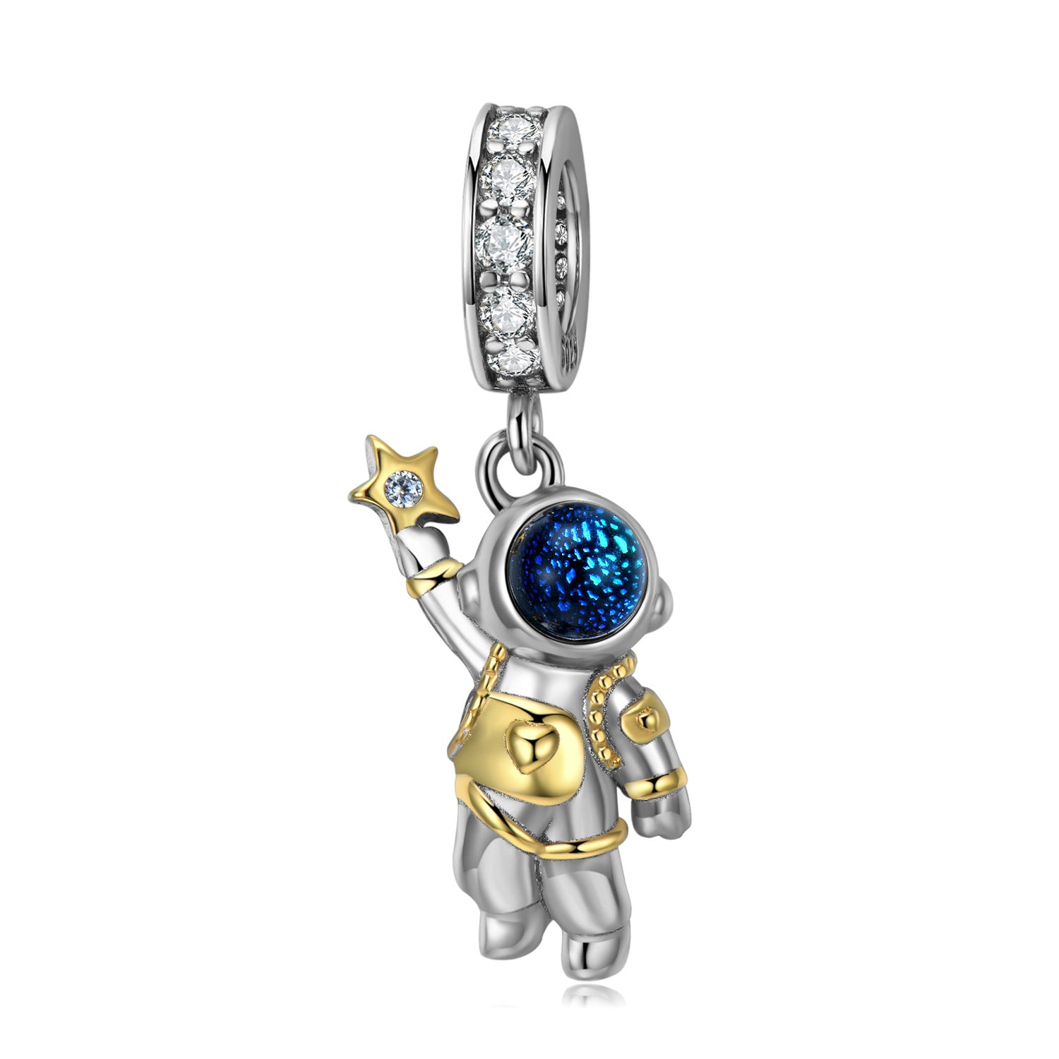 Sterling Silver Astronaut Charm