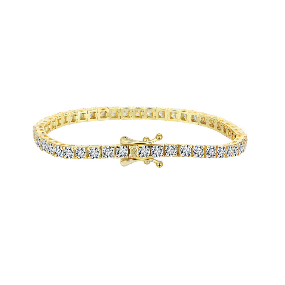 Sterling Silver Round Tennis Bracelet