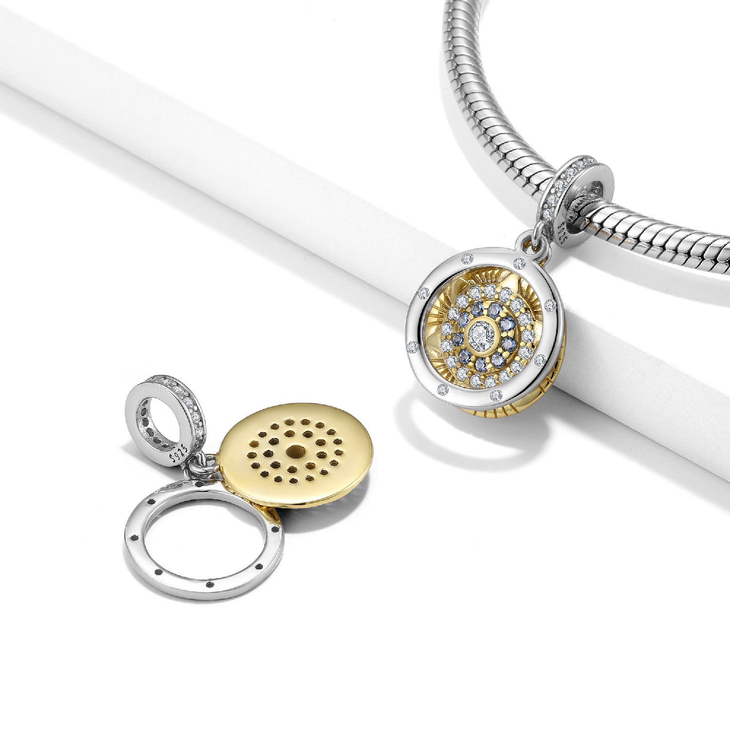 Sterling Silver Wheel Of Time Charm