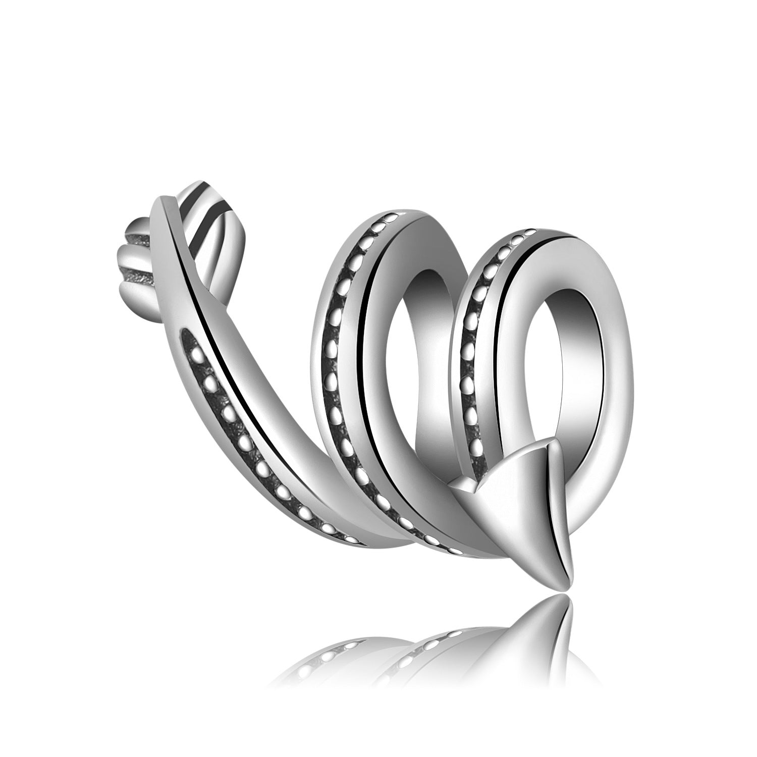 Sterling Silver Circular And Twist Charms